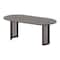 Homeroots 79" Walnut Solid Wood Double Pedestal Base Oval Dining Table 721109 - alternate 3