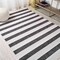 Jonathan Y Aveiro Wide Stripe Black/Cream 5 ft. x 8 ft. Indoor/Outdoor Area Rug SMB112B-5 - alternate 3