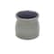 Homeroots Gray Ceramic 51 Ounce Striped Round Distressed Pot Planter 487411 - alternate 4