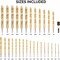 Tooluxe Hex Shank Drill Bit Set, 30 Piece, Titanium Coated Metal Bits, 1/16 in - 0.5 in Size 10055L - alternate 4