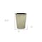 Homeroots 5in Gray Recycled Plastic Indoor Outdoor Round Pot Planter 488244 - alternate 2