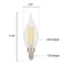Westinghouse 4.5W 60W Equivalent Clear CA11 Dimmable Filament LED Light Bulb, Candelabra Base, 6PK 5266120 - alternate 3