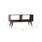 Homeroots 39in Brown Solid Wood Enclosed and Open Storage TV Stand 719196 - alternate 6