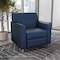 Flash Furniture HERCULES Diplomat Navy LeatherSoft Chair with Clean Line-Stitched Frame and Chrome Legs BT-827-1-NVY-CHR-GG - alternate 6
