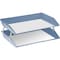 Acrimet Facility 2 Tier Letter Tray Side Load Letter Size Desktop File Organizer Plastic Solid Blue 253.AO - alternate 4