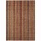 Homeroots 5' X 8' Rust Taupe And Gray Striped Washable Indoor Outdoor Area Rug 616383 - alternate 3