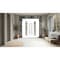 Vdomdoors Metal Double Doors Deux 5755 Gray Graphite Clear Glass 2 Sidelights and Top Transom Entry Modern Pa DEUX5755DEXD-GRE-W14+72+14xH80+14-LH-O - alternate 2