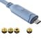 Sanoxy 6ft Cisco Console Cable USB-C to RJ45 8P8C Flat Serial Console Cable, Blue SANOXY-U3111-2206 - alternate 2