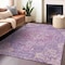 Homeroots 9' X 12' Purple Floral Medallion Washable Indoor Outdoor Area Rug 607852 - alternate 3