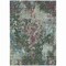 Homeroots 5' X 8' Fern Green And Purple Damask Washable Indoor Outdoor Area Rug 596382 - alternate 5