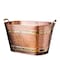 Kings County Tools Copper Metal Tub with Sturdy Brass Handles 25QT Heavy Duty Metal Basket GW86A09-02 - alternate 1