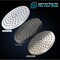 Supply Giant Shower Head, High Pressure Single Function Rainfall Showerhead, 2.5 GPM, 8in Face Diameter 74-902-O - alternate 4