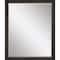 Homeroots 33" Dark Brown Framed Accent Mirror 632789 - alternate 1