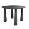 Homeroots 67" Black Solid Wood Oval Dining Table 721136 - alternate 1
