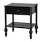 Baxton Studio Callison Spindle Nightstand, Black 271-14738-ZORO - alternate 1
