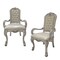 Homeroots Set of Two Tufted White Upholstered Faux Leather And Wood Dining Arm Chairs, 2PK 573331 - alternate 3