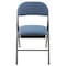 Elama 4 Piece Metal Folding Chair with Padded Seats in Dark Blue ELM-J0369B-DB - alternate 5