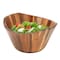 Megachef 11.75 Inch Acacia Wood Deep Salad Bowl 750122154M - alternate 1