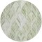Homeroots 8' Sage Artichoke Green And Mint Green Round Geometric Washable Indoor Outdoor Area Rug 589244 - alternate 3