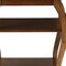 Homeroots 23" Brown Wood Bow Leg End Table With Two Shelves 286311 - alternate 3