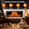 Edendirect 60-in W Black Wall mount LED Flat wall Electric Fireplace with Remote Control Included ZR-EF60 - alternate 5