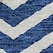 Homeroots 8' Blue And Ivory Round Chevron Washable Indoor Outdoor Area Rug 596257 - alternate 4