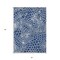 Homeroots 3' X 5' Navy Blue And Ivory Geometric Washable Indoor Outdoor Area Rug 595097 - alternate 7