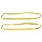 Mytee Products (2 Pack) Round Sling 6ft Yellow 8400# Vertical 6700 # Choker 16800 # Basket, 2PK RSL-6-8400x2 - alternate 1