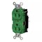 Hubbell Wiring Device-Kellems Straight Blade Receptacle, 5-20R, 20 A, 125V AC, 2 Pole, 3 Wire, Surface Mount, Grounded HBL8300STGN - alternate 1