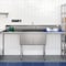 Koolmore 84 in. 18-Gauge 2-Compartment Commercial Sink with Backsplash and 24 in. Dual Drainboards KM-SB182414-24B3 - alternate 5