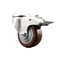 Service Caster 3 Inch 316SS Maroon Polyurethane Swivel Bolt Hole Caster with Total Lock Brake SCC-SS316BHTTL20S314-PPUB-MRN - alternate 1