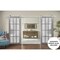 Sartodoors Sturdy Double Barn Door with Frosted Glass 12 Lites, Felicia 3312 Ginger Ash Grey, 13FT Rail Hange FELICIA3312DB-S-GA-72 - alternate 4