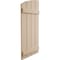 Ekena Millwork Rough Cedar 4 Board Joined Board-n-Batten w/Elliptical Top Faux Wood Shutters, 22W x 40H, PR SHUBJL22X40RCPR - alternate 5