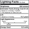 Bulbrite 50W Equivalent Warm White Light A19 Dimmable LED Filament Light Bulb, 2PK 861423 - alternate 5