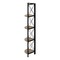 Homeroots 59" Taupe Metal Corner Bookcase 489786 - alternate 3