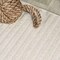 Jonathan Y Aarhus High-Low Minimalist Scandi Striped Ivory/Cream 2 ft. x 8 ft. Indoor/Outdoor Runner Rug SCN102B-28 - alternate 4