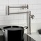 Kingston Brass Deck Mount Pot Filler Faucet with Knurled Handle, Brushed Nickel KS4708RKZ - alternate 3