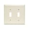 Pass & Seymour 2-Toggle Opening Nylon Wall Plate, Light Almond TP2LACC30 - alternate 2