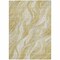 Homeroots 9' X 12' Gold Beige And Ivory Abstract Washable Indoor Outdoor Area Rug 582990 - alternate 5