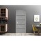 Sartodoors Slab Barn Door Panel, Planum 0015 Concrete and Aluminum Strips, Sturdy Finished Flush Modern Doors,  PLANUM0015S-BTN-1896 - alternate 4