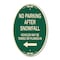Signmission No Parking After Snowfall Vehicles May Be Tow, 12 In X 18 In Architectural, Heavy Gauge Aluminum A-OV-G-1218-23787 - alternate 1