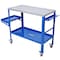 Edendirect 36inx18in Steel Welding Table with Lockable Casters, Tool Tray, and 5/8-Inch Fixture Holes ED-W465P176039 - alternate 1