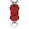 Leviton Straight Blade Receptacle, 5-15R, 15 A, 125V AC, Self-Grounded MT562-2SR - alternate 1