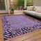 Homeroots 9' X 12' Purple Animal Print Washable Indoor Outdoor Area Rug 607666 - alternate 3
