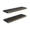 Homeroots 32" Set Of Two Dark Gray Wood Wall Mounted Floating Shelves 571362 - alternate 5
