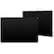 Ghent Dry Erase Board, Glass, 48 in, 72 in, No Frame Frame, Black, Gloss HMYRM46BK - alternate 1