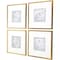 Homeroots Set Of Four Leaf Study Gold Framed Print Wall Art, 4PK 525648 - alternate 5