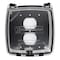 Intermatic Weatherproof Cover, 2-Gang, GFCI & Duplex, 2.25 in Clear, Vert/Horiz Mount WP1020C - alternate 6