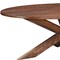Homeroots 92" Brown Solid Wood Cross Leg Base Oval Dining Table 635808 - alternate 4
