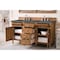 James Martin Vanities Brittany 60'' D Vanity, Saddle Brown w/ Parisien Bleu Silestone Top w/FreePower Wireless Charger 650-V60D-SBR-FPBL - alternate 6